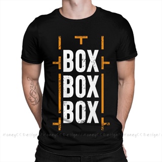 เสื้อยืดคอกลม ผ้าฝ้าย พิมพ์ลาย Box Box Box  Formula 1 Racing Pitstop สําหรับผู้ชาย ผู้หญิง 1 f1