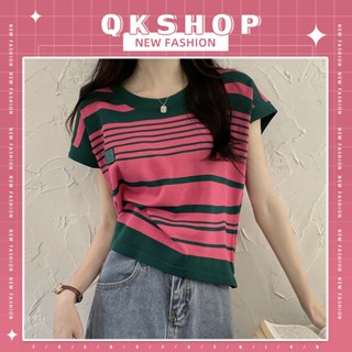 QKshop เสื้อผ้าแฟชั่น✨ เสื้อแฟชั่นสีสันสดใสมีให้เลือก 4 สี🌈🤩ทรงสวยๆเก๋ๆสวมใส่สบายเนื้อผ้านุ่มนิ่ม ใส่ได้ทุกโอกาส 👚