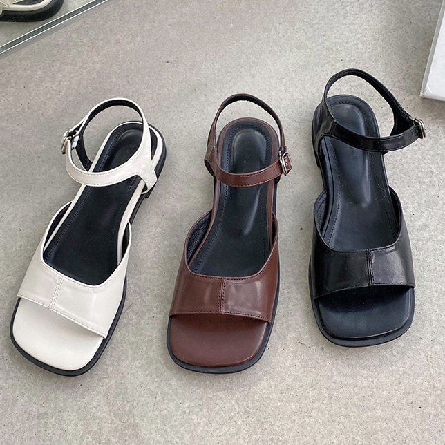 รองเท้ารัดส้น Morning พร้อมส่ง K18 รองเท้าส้นสูงแฟชั่น