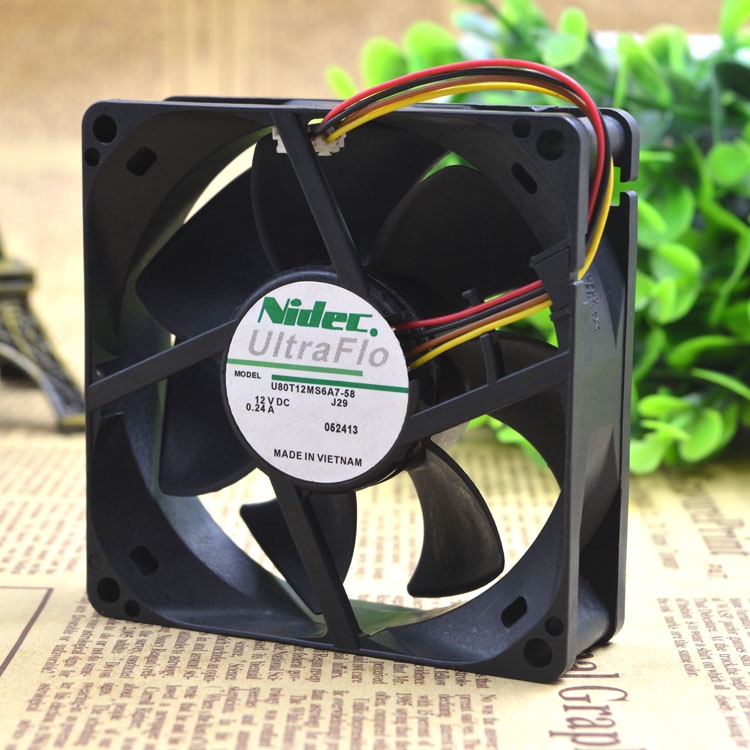 YY 8CM CM 8025 12V CASE INVERTER PWM COOLING FAN U80T12MS6A7-58
