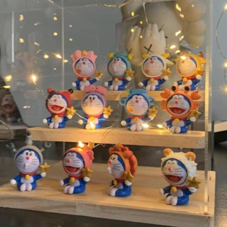 ตุ๊กตาฟิกเกอร์การ์ตูนอนิเมะ Doraemon Twelve Constellation Girl Heart สองมิติ เหมาะกับของขวัญ สําหรับนักเรียน