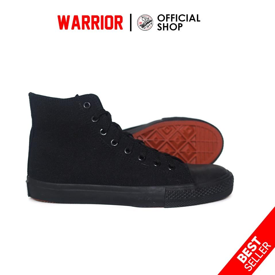 สินค้ามีจํานวนจํากัด Warrior Sparta All Black HC - Warrior High School Shoes
