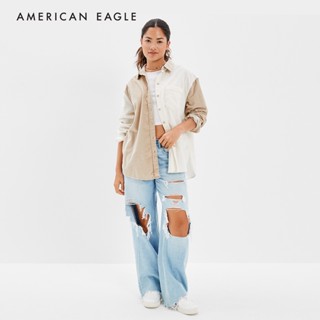 American Eagle Oversized Corduroy Shirt เสื้อเชิ้ต ผู้หญิง ลูกฟูก โอเวอร์ไซส์  (NWSB 035-4877-106)