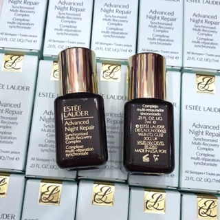 JUL02 ส่งฟรี ANR ESTEE LAUDER Advanced Night Repair Synchronized Multi-Recovery Complex 7ml  เซรั่มฟื้นบำรุงผิวยามค่ำคืน