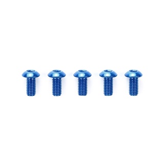 [ชุดแต่งรถบังคับ] TAMIYA 53765 OP.765 3x6mm Round Head Socket Screw/blue (5pcs.) ชุดแต่งทามิย่าแท้ rc