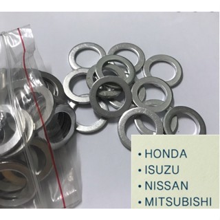 แหวนอลูมิเนียม 14 mm.แหวนน็อตรองอ่างน้ำมันเครื่อง HONDA ISUZU NISSAN MISUBISHI