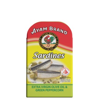 Sardines in Extra virgin olive oil &amp; green peppercorn 120g - Ayam