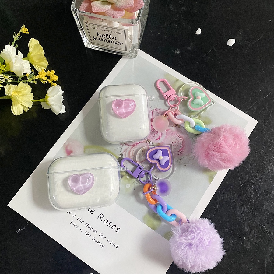 Redmi Buds 3 LiteกรณีหรูหราLove HairballสําหรับXiaomi Buds 3 ProซิลิโคนClearหูฟังRedmi buds3 Pro