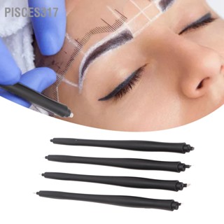 Pisces317 12pcs 12F 14F 16F U18 Microblading Manual Pen Disposable Double Heads Eyebrow Makeup Skidproof Tattoo Tool