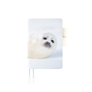 พร้อมส่ง Hobonichi x Michio Hoshino "Harp Seal Pup" A6 Size Cover ปกลายแมวน้ำ ปี 2018