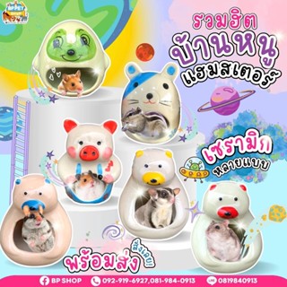 (BP Pets) บ้านเย็นหนูแฮมสเตอร์เซรามิค หลายแบบ น่ารัก เย็น  แฮมสเตอร์ เจอร์บิล บ้านเย็นหนูแฮมเตอร์ บ้านเซรามิค