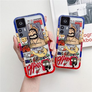 Ready Stock เคสโทรศัพท์ Casing for Xiaomi Mi 12T Pro 12 Lite Redmi 10 5G 4G Creative Cartoon Plant Zombie Smartphone Case Silicagel Softcase Transparent Back Cover Shockproof Protection Cover เคส