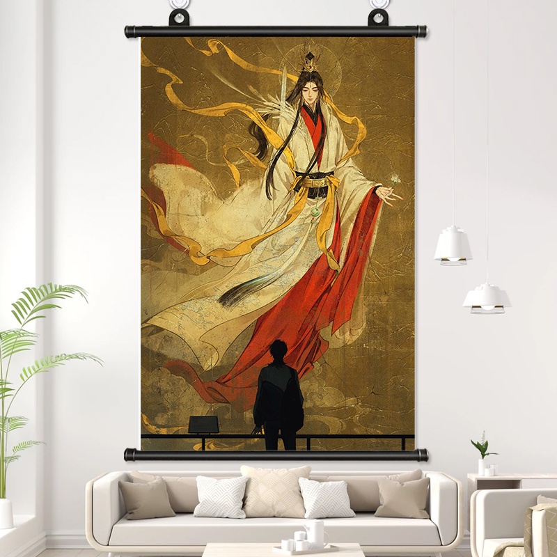 โปสเตอร์คอสเพลย์ อนิเมะ Tian Guan Ci Fu Xie Lian Hua Cheng San Lang ขนาด 20x30 ซม. สําหรับตกแต่งบ้าน
