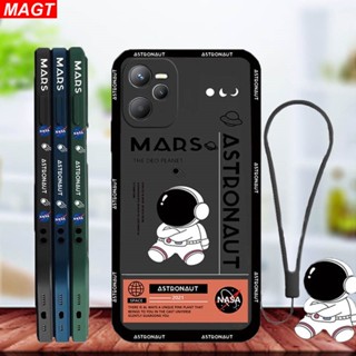 เคสโทรศัพท์มือถือ ลายการ์ตูนนักบินอวกาศน่ารัก พร้อมสายคล้อง สําหรับ Realme C53 C55 C35 C21Y C25Y C30S 10 C31 C33 C11 2021 2020 C15 C2 5 5i 6i C3 C25 C25S C12 8i C20 Narzo 30A 50A 50i Prime