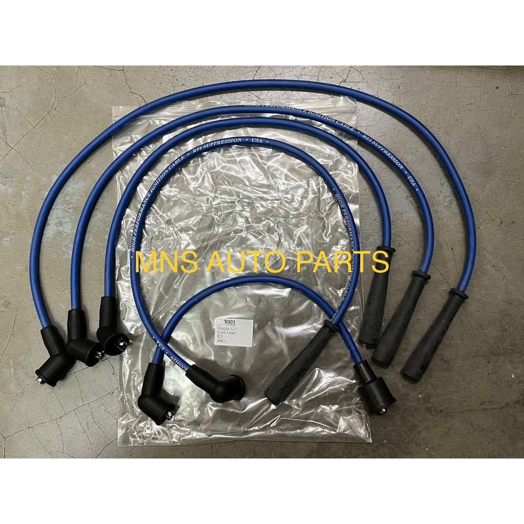 PLUG WIRE : MAZDA 323 / FORD LASER E3 [ 1980 YEAR ] 7 MM SILICONE 1 SET
