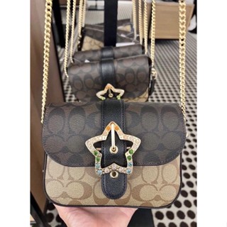 Coach แท้100% รุ่นครอสบอดี้7” ดาว สวยมาก