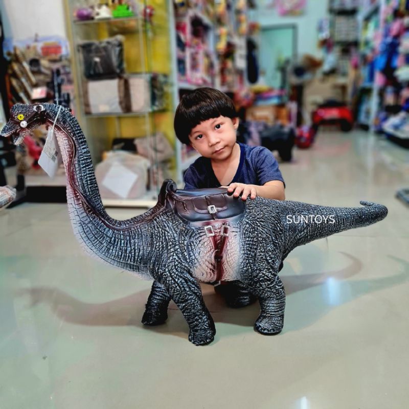 Pretend Play 189 บาท ไดโนเสาร์​ยางนิ่ม​ ตัวใหญ่มาก​มีเสียงร้อง โมเดลไดโนเสาร์ตัวใหญ่ dinosaur Mom & Baby