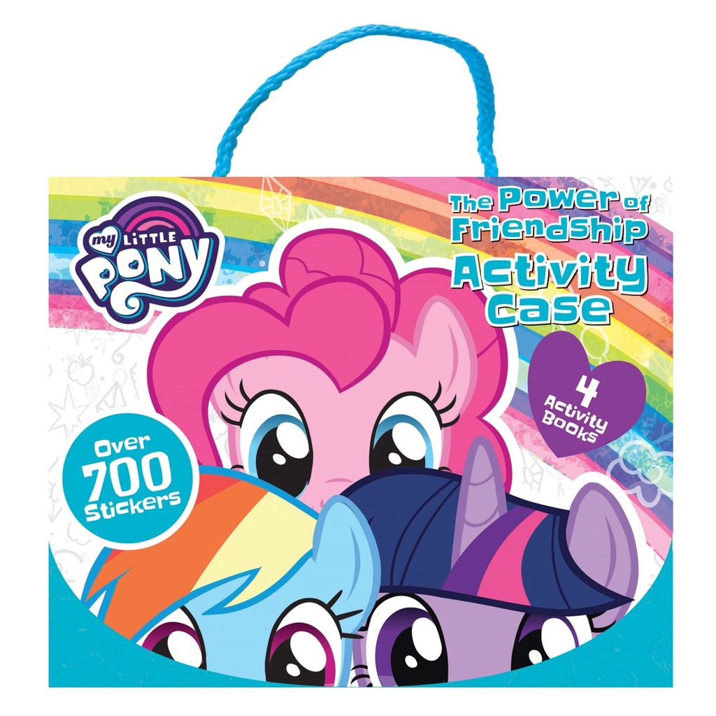 ชุดกิจกรรมสายรุ้ง My Little Pony พร้อมสมุดกิจกรรมและแผ่นสติ๊กเกอร์ 4 เล่มสําหรับเด็ก