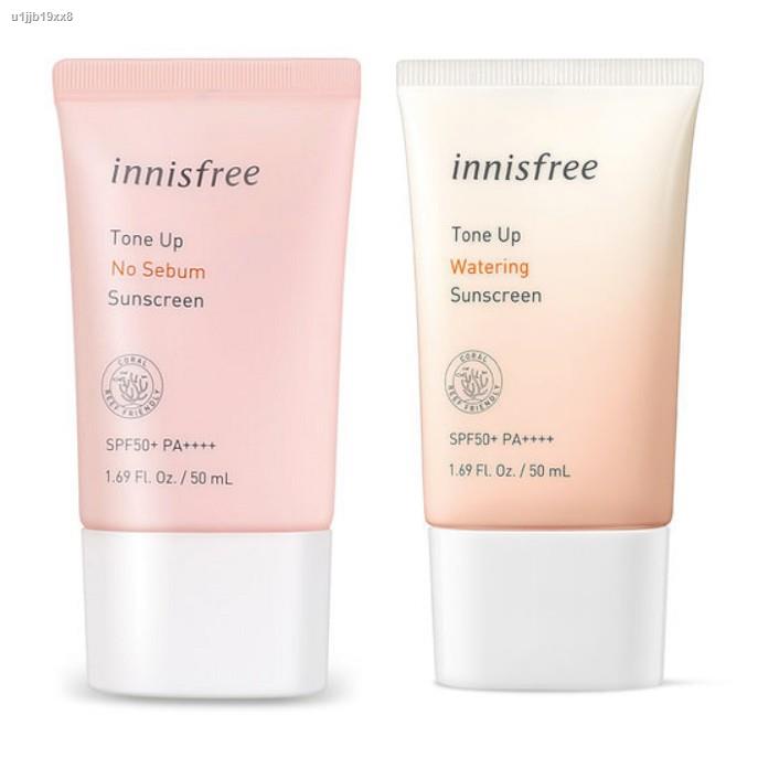 Innisfree Tone Up No Sebum Sunscreen 50ml (SPF50+/PA++++) / Watering