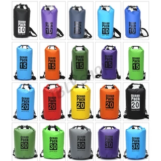 กระเป๋ากันน้ำ Ocean pack แบบ 2 สายสะพาย แบกเป็นเป้ได้ คุณภาพดี กระเป๋าทะเล กระเป๋าใส่ของ พร้อมส่ง