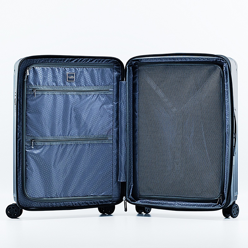 CAGGIONI กระเป๋าเดินทางล้อลาก มีมุมกันกระแทก รุ่นเวอร์ติโก (VERTIGO : N19081) วัสดุ PC ทนทาน/ มีซิปขยาย : สีดำ - รูปที่ 5