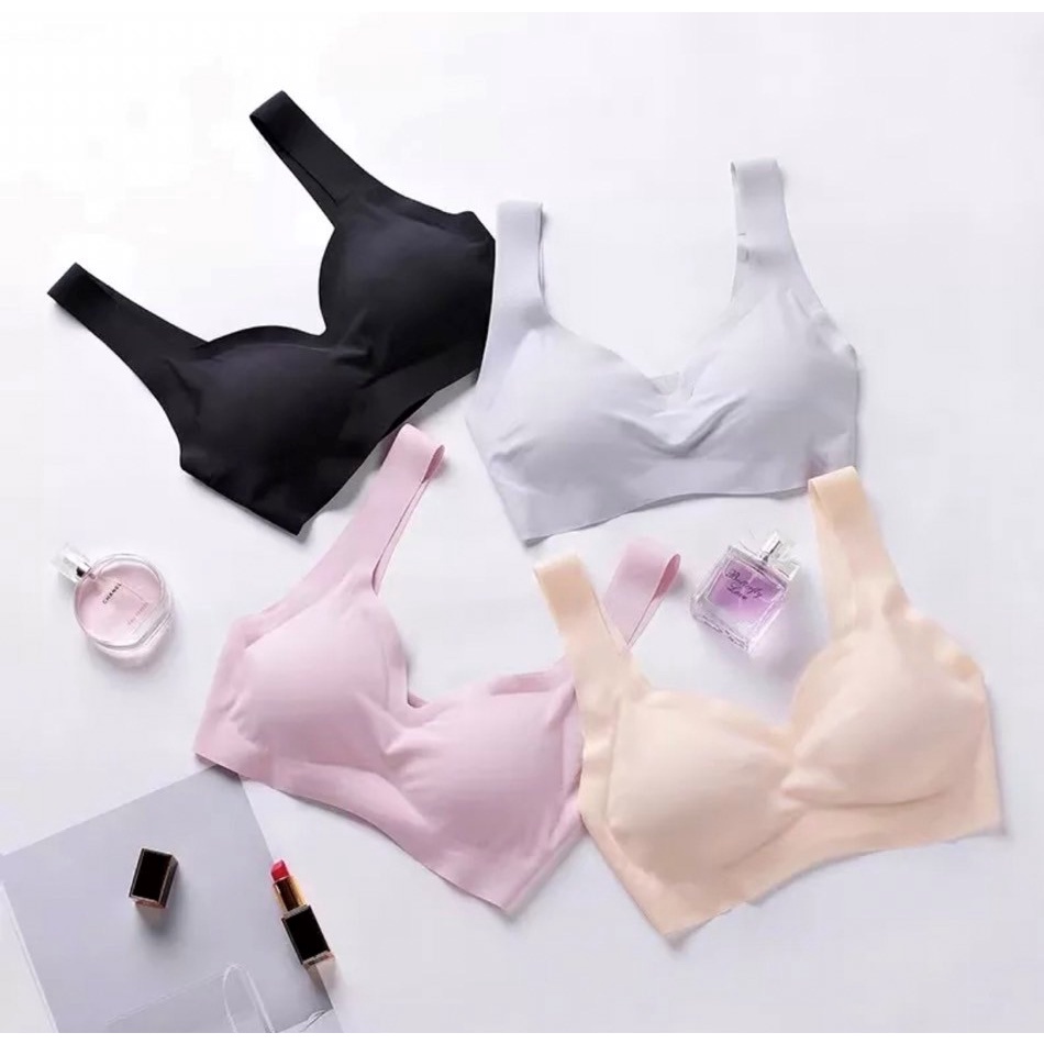 บราไร้โครง บราสาวอวบ รุ่น B022 เนื้อผ้านิ่มลื่น ฟองน้ำในตัว สวมใส่สบาย ระบายอากาศได้ดี สปอร์ตบรา