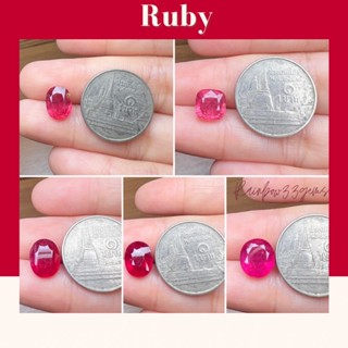 RBB019 Ruby พลอยทับทิม เจียระไน พลอยทับทิมธรรมชาติ พลอยแท้ พลอยอาฟริกา