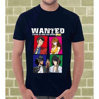 เสื้อผ้าผชLsmtx1 Lupine 3 Iii เสื้อยืดแขนสั้น พิมพ์ลายการ์ตูนวง Wanted Band Per Uomo E Bambino พลัสไซซ์ สําหรับผู้ชายS-5