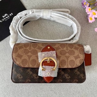 Coach Beat Crossbody Clutch In Signature Canvas With Horse And Carriage Print