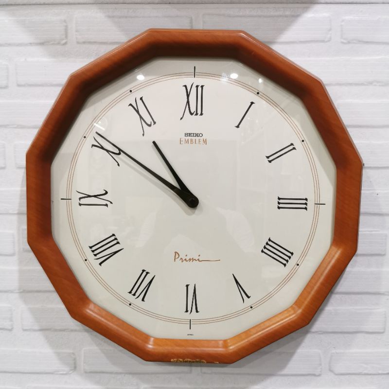 นาฬิกา Seiko Emblem Primi HA304A  12 เหลึ่ยม บาง 【มือ 2】 ญี่ปุ่น