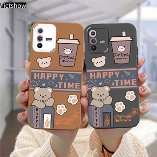 เคสโทรศัพท์มือถือแบบนิ่ม ลายหมีกาแฟ นม ตานางฟ้า สําหรับ Realme C21 C3 C25 C12 7i C17 C11 2021 C21Y C15 C20 C25S 5 5S 5i C1 C25Y C2 C3i 6i C20A Narzo 20 10 10A 20A 30A