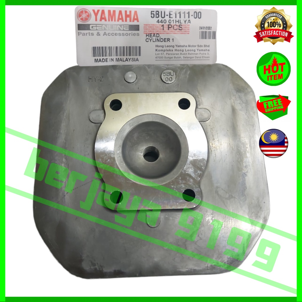 OE Yamaha Y125Z / Y125 / Y125ZR / 125Z / Y125 Z ฝาสูบ 5BU Racing Motosikal อะไหล่รถจักรยานยนต์