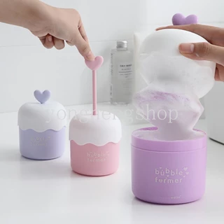 เครื่องทําโฟมล้างหน้าน่ารัก แบบพกพา เครื่องมือทําฟองสบู่อาบน้ํา แชมพู ที่อุดมไปด้วยฟองสบู่ ถ้วยทําความสะอาดผิวหน้า
