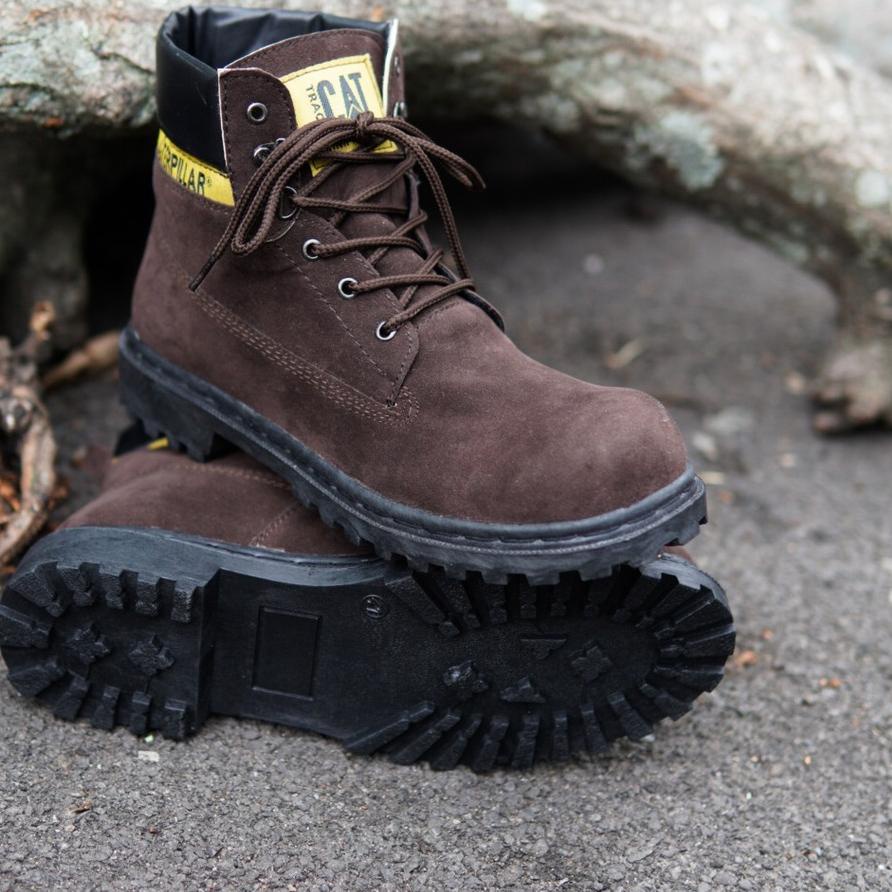 สินค ้ าใหม ่! 11.11 ใหม ่ กันยายน! Safety Boots Field Work Project Shoes Iron Toe - Caterpillar Sby High [Code 071 ]
