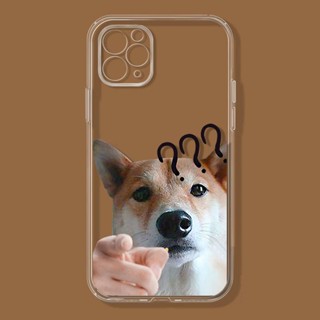 Questioning dogs เคสไอโฟน iPhone Xr Xs X max 12 14 pro โปร่ง เคส 13 11 pro max 7plus iPhone 8plus phone case 7 8 se2020