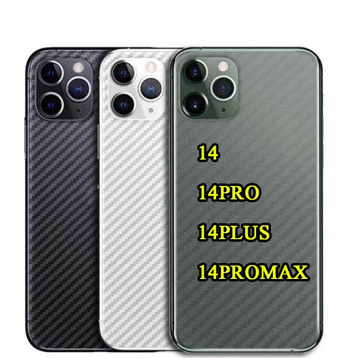 017 ฟิล์มหลังลายเคฟล่า สำหรับ iPHONE 14/14PRO/14PLUS/14PROMAX/12/12PRO MAX/6/6+/7/I7+/X/XR/XS MAX/11/11PRO/11PROMAX/Ise3