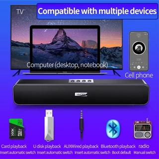 ลำโพงbluetoothดังๆ แบบ พกพา ลำโพงซาวด์บาร์ พลังเสียงทุ้มหนักแน่น เสียงคมชัด