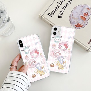 hello kitty เคสไอโฟน 13 pro max case iPhone 7 8 Plus Se 2020 8พลัส cat phone cover 14 13 12 11 pro X Xr Xs Max เคส