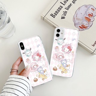 hello kitty เคสไอโฟน 13 pro max case iPhone 7 8 Plus Se 2020 8พลัส cat phone cover 14 13 12 11 pro X Xr Xs Max เคส