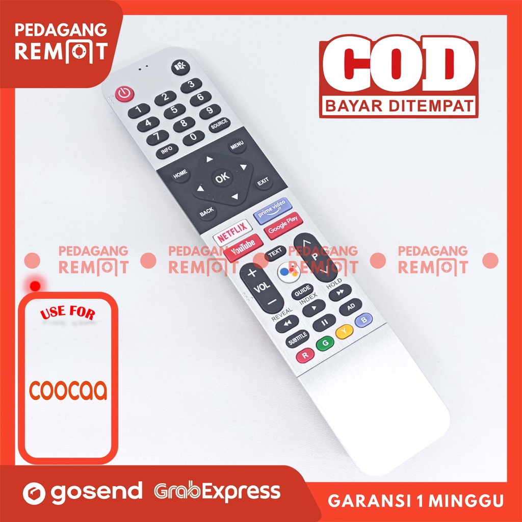 รีโมทคอนโทรลทีวีพร้อมไฟแสดงสถานะสําหรับ Coocaa LCD LED Android สมาร์ททีวี 43S6G 50S6G 65S6G 32S7G 40S7G