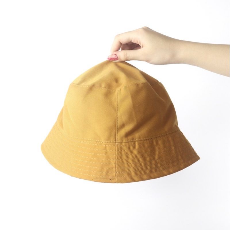 หมวกบัคเก็ต Basic Mustard Humans Culture โดย The Goats Dept / tgd478