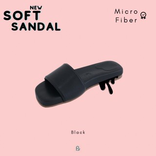 PUFFSHOES.OFFICIAL : NEW SOFT SANDAL Black