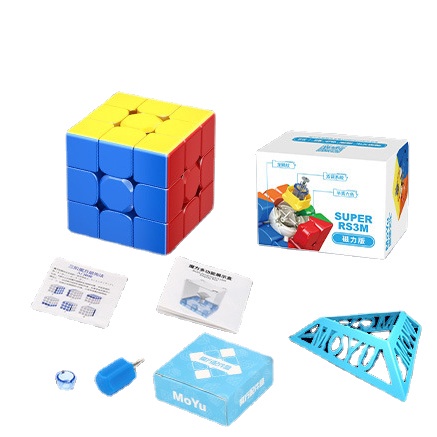 2022 Rs3m MoYu Super 3x3 Magnetic Magic Speed Cubeสติกเกอร์ProfessionalปริศนาFidgetของเล่นเด็กPxa6