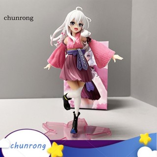 Chunrong โมเดลฟิกเกอร์ รูปตัวการ์ตูน Elaina สําหรับตั้งโต๊ะ 1 ชุด