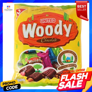 ยูไนเต็ด วู๊ดดี้ ช็อกโกแลตสอดไส้รวมรส 350 กรัมUnited Woody Chocolate Filled with Mixed Flavor 350 g.