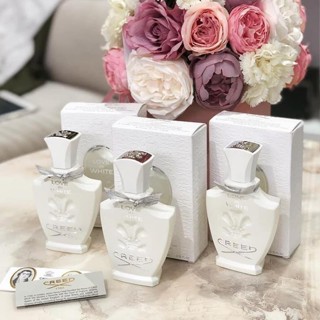 🥳🎉 หอมทะลุกล่อง ติดทนยาวนานข้ามคืน 😍 🎊 น้ำหอม CREED IN WHITE EDP 75 ml. ราคาเคาน์เตอร์ 10,000฿ - กล่องซีล ขายเพียง 2,600
