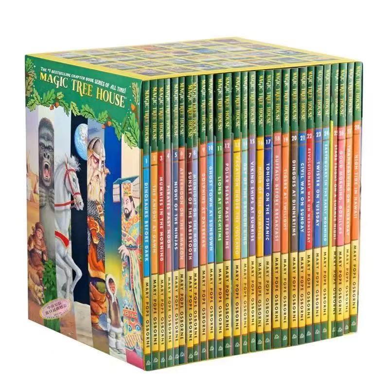 39 เล่ม/ชุด Magic Tree House 1-39 หนังสืออ่านภาษาอังกฤษสำหรับเด็กภาษาอังกฤษบทสะพานหนังสือการอ่านนอกหลักสูตร