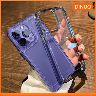 DINUO-เคสโทรศัพท์มือถือแบบนิ่ม TPU ใส หนา กันกระแทก เรียบง่าย แฟชั่น สําหรับ IPhone 14 11 7Plus 8Plus XR 13 12 Pro Max เคสใสกันกระแทก สำหรับ iphone11 12 Pro max i11 11Promax 7Plus 8Plus xr xs max i7 i8 i13 Pro max 12Promax i14 Pro max