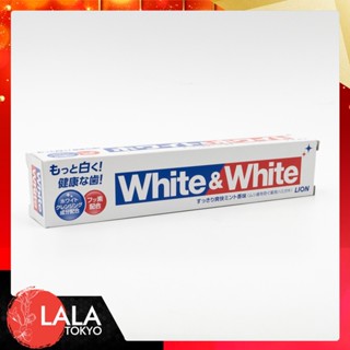 Lion White &amp; White Toothpaste ไวท์ แอนด์ ไวท์ ยาสีฟัน 150g LALA TOKYO - 4903301186403