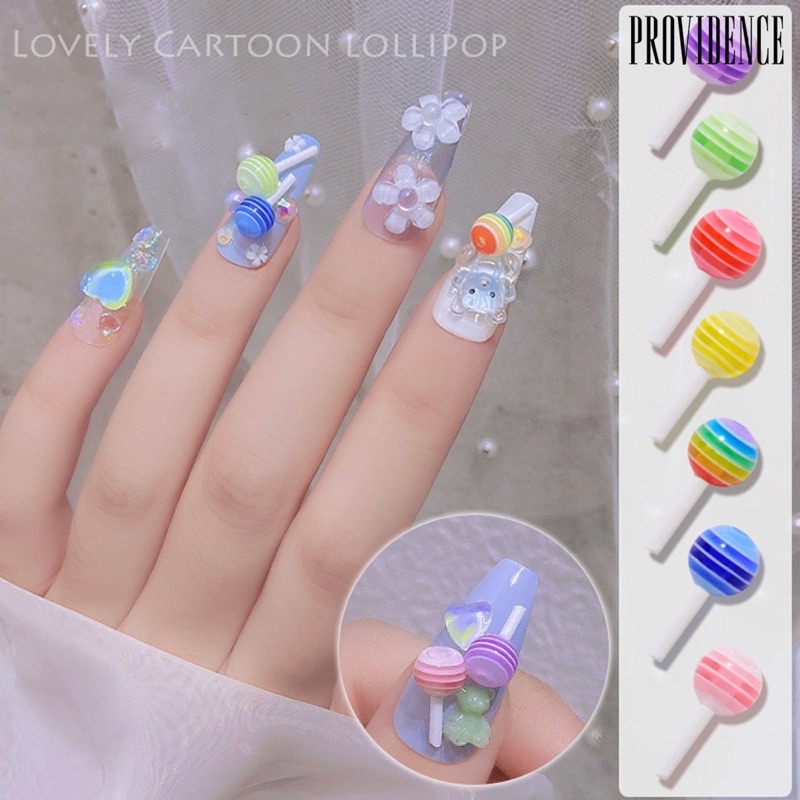 [NS073] อุปกรณ์เสริมเล็บอมยิ้ม lollipop nailart ตกแต่งเล็บปลอกเรซิ่น decoden มัลติฟังก์ชั่น
